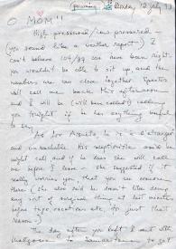Carta dirigida a Aniela Rubinstein. París (Francia), 12-07-1993