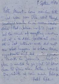 Carta a Kathryn Cardwell. París (Francia), 01-09-1954