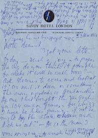 Carta a Kathryn Cardwell. Londres (Inglaterra), 23-11-1957