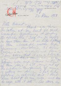 Carta a Kathryn Cardwell. San Juan (Puerto Rico), 23-03-1958