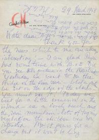 Carta a Kathryn Cardwell. San Juan (Puerto Rico), 29-03-1958