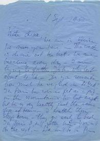 Carta a Kathryn Cardwell. Venecia (Italia), 01-09-1958