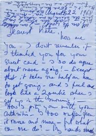 Carta a Kathryn Cardwell. Marbella, Málaga (España), 21, 22-08-1968