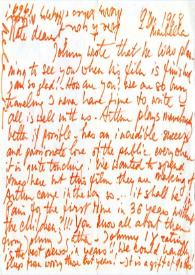Carta a Kathryn Cardwell. Marbella, Málaga (España), 09-12-1968