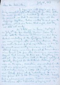 Carta dirigida a Arthur Rubinstein. Ljubljana (Eslovenia), 18-07-1959