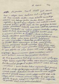 Carta dirigida a Aniela Rubinstein, 18-09-1962