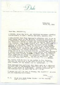 Carta dirigida a Arthur Rubinstein. Nueva York, 26-03-1969