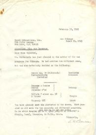 Carta dirigida a Ann Opperman, 17-02-1969