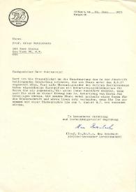 Carta dirigida a Arthur Rubinstein. Nueva York, 22-06-1971