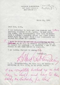 Carta a Levi. Nueva York, 14-03-1962
