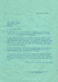 Carta a Lola Hahan. Inglaterra, 01-02-1975