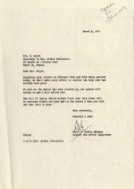 Carta dirigida a Arthur Rubinstein, 02-03-1971