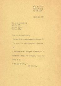 Carta a Marianne de Stuckenbergh. Nueva York, 13-08-1983
