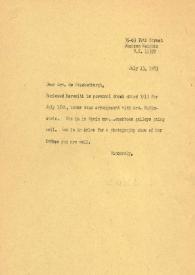 Carta a Marianne de Stuckenbergh. Nueva York, 13-07-1983