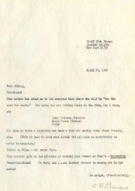 Carta a Johnny. Nueva York, 26-04-1967