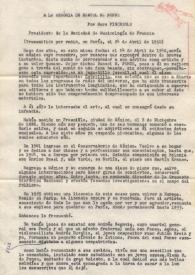 Transmitido por radio, en París, el 24 de Abril de 1950. Traducida del Francés por José María González de Mendoza