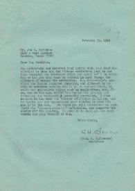 Carta a Joe R. Davidson, 27-02-1976