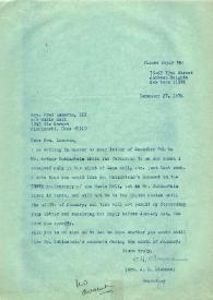 Carta a la señora de Fred Lazarus III. Cincinnati (Oiho), 27-12-1976
