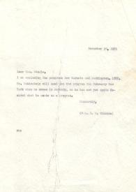 Carta a Señora Steele, 30-11-1971