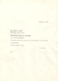 Carta dirigida a Ann Oppeman, 05-03-1969