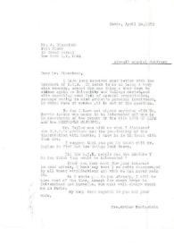 Carta dirigida a Abraham L. Bienstock. París (Francia), 24-04-1970