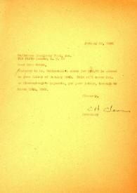 Carta dirigida a Frances Cohan, 20-01-1966