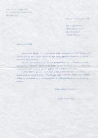 Carta dirigida a Zygmunt Gren (Zycie Literackie). París (Francia), 09-09-1986