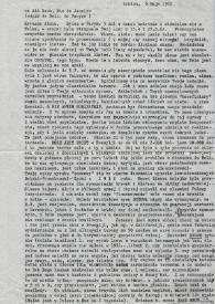 Carta dirigida a Alina Raue. Londres (Inglaterra), 06-05-1962