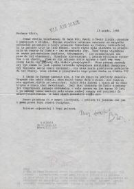 Carta dirigida a Alina Raue. Beverly Hills (California), 23-10-1968