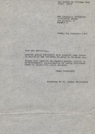 Carta dirigida a Annabelle Whitestone. París (Francia), 08-09-1975