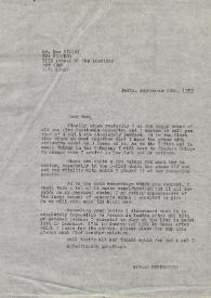 Carta dirigida a Max G. Wilcox. París (Francia), 10-09-1975