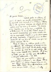 Carta de Rubén Darío a GÓMEZ-CARRILLO, Enrique
