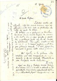 Carta de Rubén Darío a BLANCO-FOMBONA, Rufino