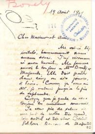Carta de Rubén Darío a BORELY