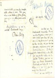 Carta de Rubén Darío a Alberto Insúa