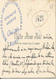Carta de Pérez Petit, Víctor