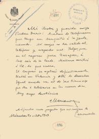 Carta de Miguel del Val, Mariano