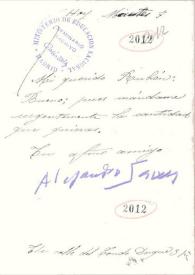 Carta de Sawa, Alejandro