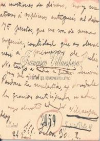 Carta de Villaespesa, Francisco
