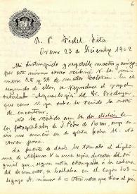 Carta de Arturo Vázquez a F. Fita acerca de un texto de Alfonso V, varios epígrafes de la provincia de Orense y el sepulcro de San Alvito.