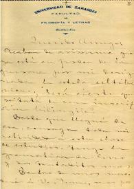 Carta de J. Salarrullana pidiendo a F. Fita comunicándole que la estela celtibérica está en poder de la persona por él designada; que piensa...