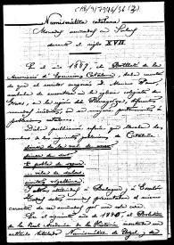 Informe sobre el hallazgo de un tesoro de monedas del siglo XVII en Salars