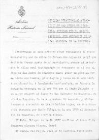 Informe acerca de los documentos del Monasterio de San Pedro de Soandres existentes en el Archivo Histórico Nacional.