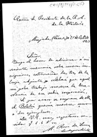 Carta en la que se comunica el hallazgo de tres nuevas inscripciones halladas en Extremadura