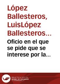 Oficio en el que se pide que se interese por la conservación de la estatua del ángel de bronce del año 1312, obra del escultor Francisco...