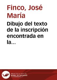 Dibujo del texto de la inscripción encontrada en la losa que cubría una sepultura hallada en la muralla de Astorga