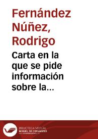 Carta en la que se pide información sobre la publicación del trabajo relativo a los restos mortales del rey Alfonso VI, y sobre si ha sido nombrado...