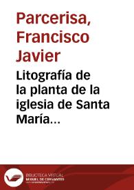 Litografía de la planta de la iglesia de Santa María del Naranco.