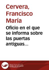 Oficio en el que se informa sobre las puertas antiguas de la Catedral de Sevilla en la mezquita de Rabat.