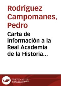 Carta de información a la Real Academia de la Historia sobre el contenido, valoración  y precio de una colección de monedas en venta. Él actúa de...